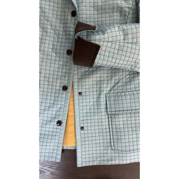 CARLISLE Jacket Blue Lined Water -resistant Quilted‎ look Field Coat sz 4 - Picture 7 of 7